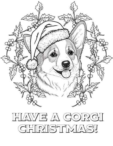 5 Corgi Coloring Pages! - The Graphics Fairy