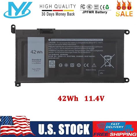 Jpfmr Battery For Dell Chromebook 3400 3100 2 In 1 5488 5493 5593 P90f Series Ebay