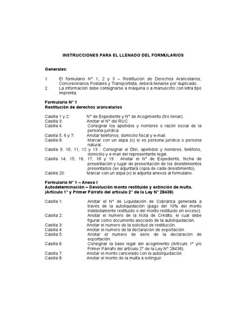 PDF Instrucciones Llenar Formulario Ley28438 DOKUMEN TIPS