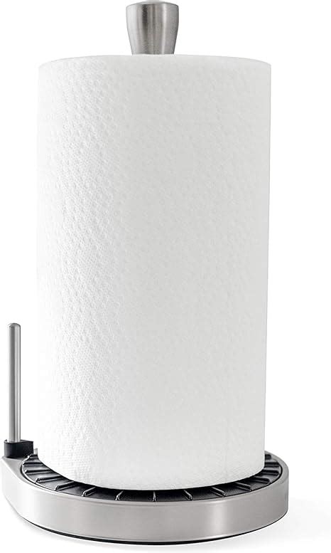 Umbra Spin Click N Holder For One Handed Tear Of Paper Towels Black