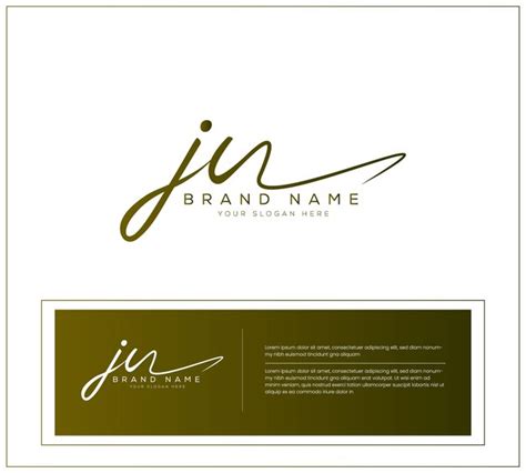 Premium Vector Jv J V Initial Letter Handwriting And Signature Logo