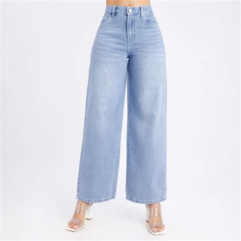 Ripley PANTALÓN JEAN PALAZZO 100 ALGODÓN K14511 KANSAS PARA MUJER