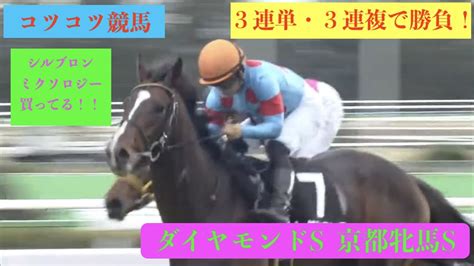 【コツコツ競馬】ダイヤモンドs And京都牝馬s・3連系で勝負！ Youtube