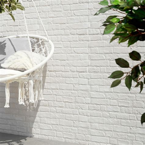 Rustic Masonry Dove White Brick Effect Tiles | Walls and Floors