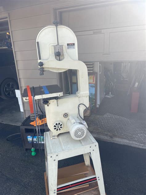 Lot Jet Woodworking Bandsaw On Stand Model Jwbs S Port