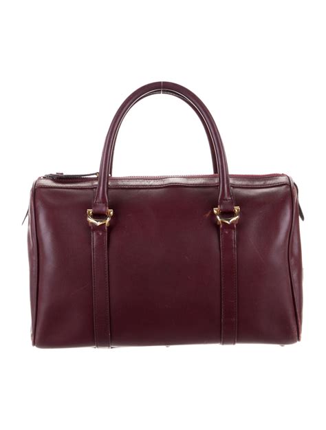 Cartier Happy Birthday Shoulder Bag Burgundy Handle Bags Handbags Crt55769 The Realreal