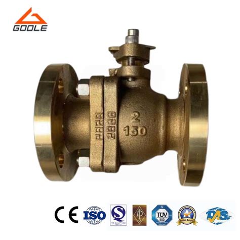 Pcs Bronze Brass Flanged Side Entry Split Body Floating Ball Valve