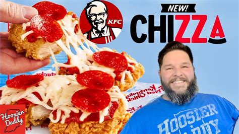 KFC Chizza Review 🍕 Fried Chicken Pizza 🍗 Hoosier Daddy - YouTube