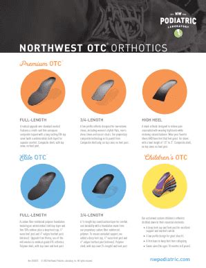 Fillable Online Northwest Otc Order Form Back No Pricing Fax