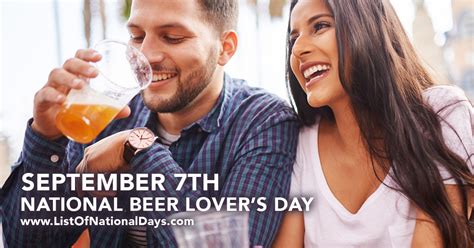 NATIONAL BEER LOVER’S DAY