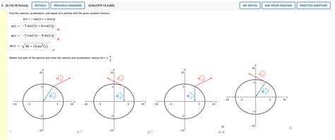 Solved Find The Velocity Acceleration And Speed Of A Chegg