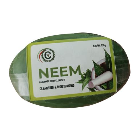 Createlife Solid Neem Herbal Bathing Soap Packet Packaging Size 100