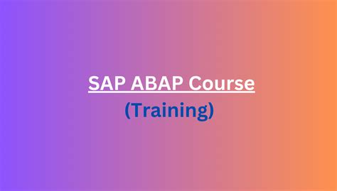 دورة Sap Abap تطوير التطبيقات المتقدمة دورات تدريبة أونلاين لإحتراف