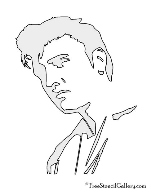 Elvis Presley Stencil Free Stencil Gallery Face Stencils