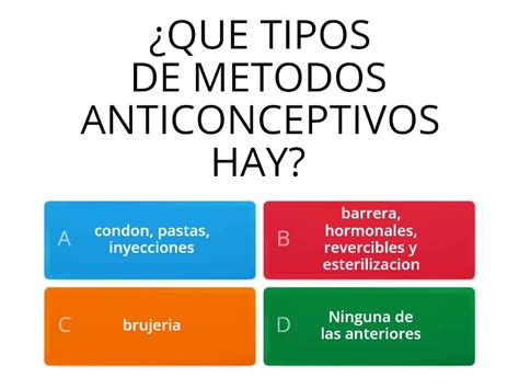 Metodos Anticonceptivos Quiz