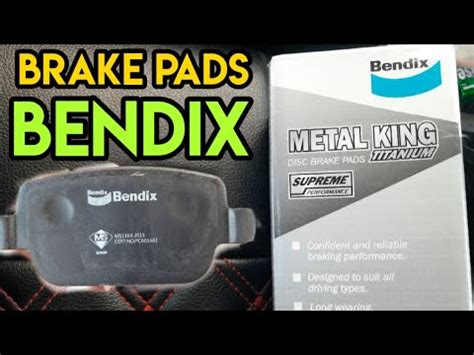 Bendix Metal King Titanium Brake Pads Performance DB1999 YouTube