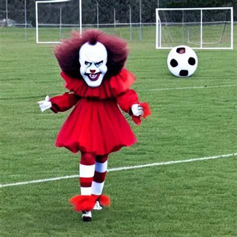 Pennywise The Clown Coaching A Girls Soccer Team Stable Diffusion