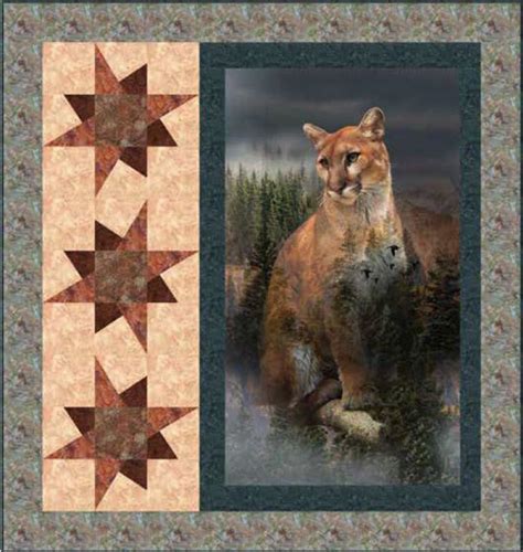 Call Of The Wild Mountain Pride Free Quilt Pattern Panel Quilt