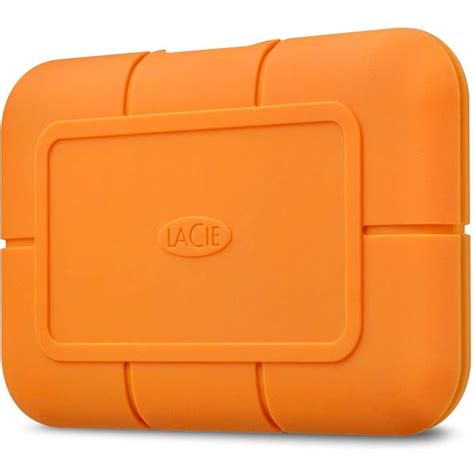 Lacie Rugged Drive Tb External Portable Ssd Usb C Orange