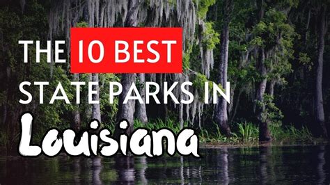 The 10 Best State Parks In Louisiana Youtube