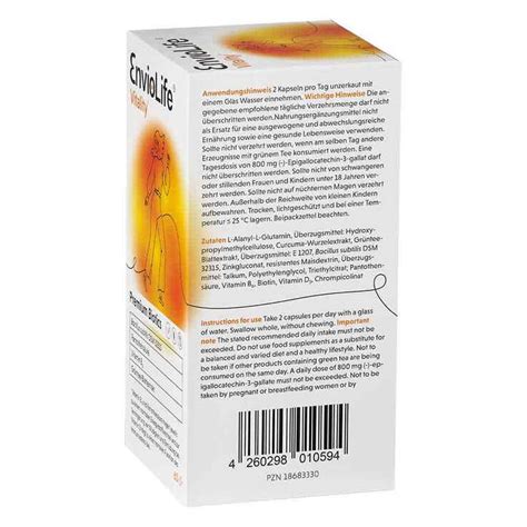 Enviolife Vitality Bakterien Curcuma L Glutamin 60 St Bei APONEO Kaufen