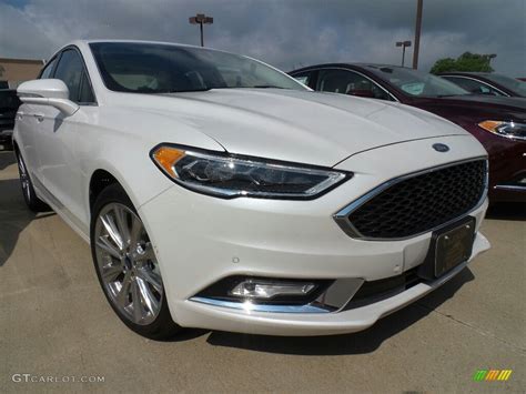 2017 White Platinum Ford Fusion Titanium Awd 121259275 Car Color Galleries