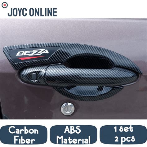 Perodua Bezza Door Handle Bowl Cover Set Pcs Carbon