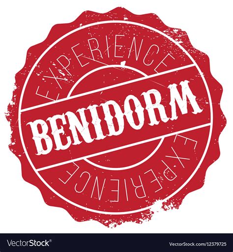 Benidorm stamp rubber grunge Royalty Free Vector Image