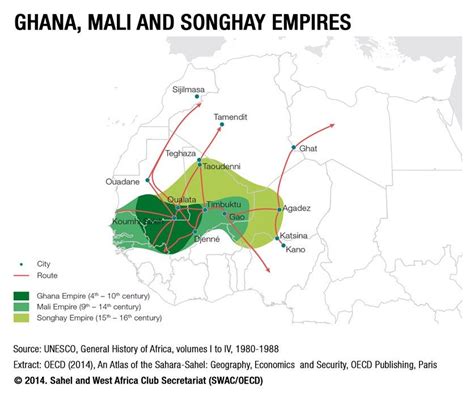 Ghana Empire Empire Africa Map West Africa Songhai Empire Niger