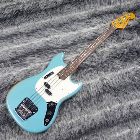 Fender Mexico Jmj Road Worn Mustang Bass Faded Daphne Blue ｜hirano Music Online Store