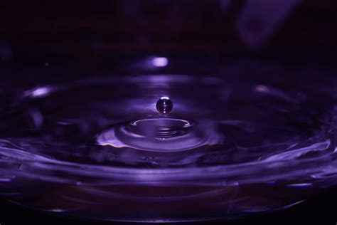 Purple water drop, Drop, Ripple, Purple HD wallpaper | Wallpaper Flare