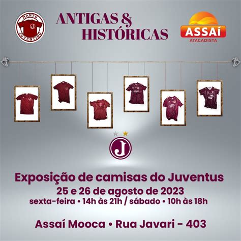 Clube Atl Tico Juventusexposi O De Camisas Do Juventus Ser Realizada