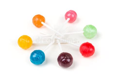 Colorful Arrangement of Candy Suckers on Sticks Stock Photo - Image of ...