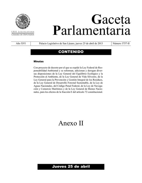 Que Expide La Ley Federal De Responsabilidad Ambiental Y Reforma