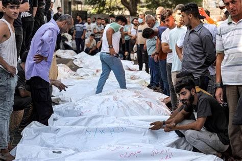 Morgue At Gazas Biggest Hospital Overflows As Israeli Attacks