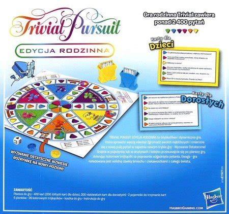 Trivial Pursuit Edycja Rodzinna Sklep Gryplanszowe Pl Gry