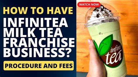 Infinitea Milk Tea Franchise Business Ideas Franchise Republic Youtube