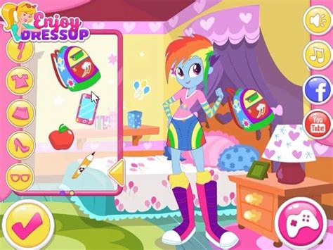 Equestria Girls Back To High School Joc Online Pomu Jocuri