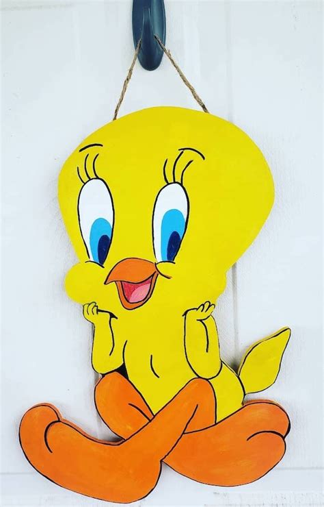 Tweety Bird Door Hanger/bird/ Door Hangers/cartoon | Etsy