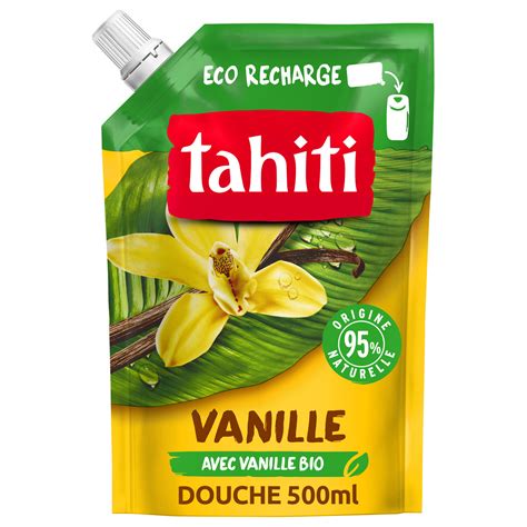 Recharge Gel Douche vanille TAHITI la recharge de 500mL à Prix Carrefour