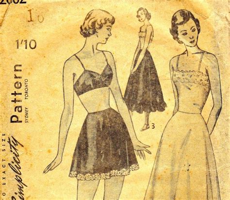 38 Best Images About Lingerie Slips Panties Bras Nighties On Pinterest Sewing Patterns