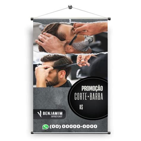 Banner Barbearia preço KRadesivos