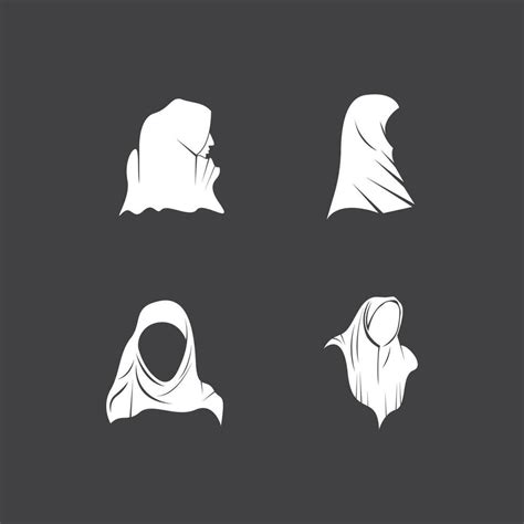 Hijab Woman Silhouette Icon And Symbol 28578338 Vector Art At Vecteezy