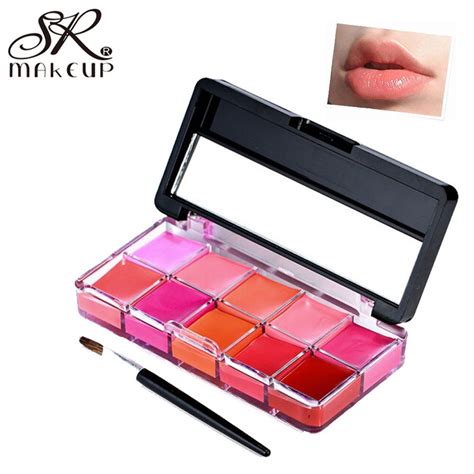 SR maquillaje lápiz labial hidratante palett crema suave 10 colores