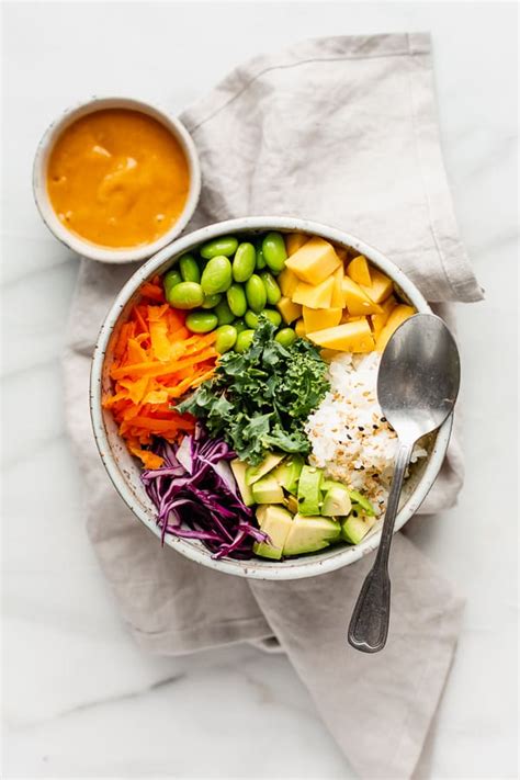 Vegan Buddha Bowls With Spicy Mango Sauce Recipe Vegan Buddha Bowl