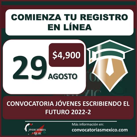 Hoy De Agosto Comienza El Registro A La Convocatoria Beca J Venes