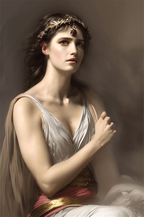 Beautiful Roman Goddess Woman Digital Graphic · Creative Fabrica