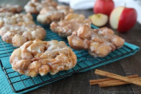 Apple Fritters An Easy And Delicious Yeast Doughnut With Chunks Of