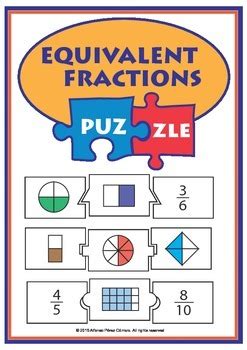 Equivalents Fractions Puzzle By Jose Perez Teachers Pay Teachers