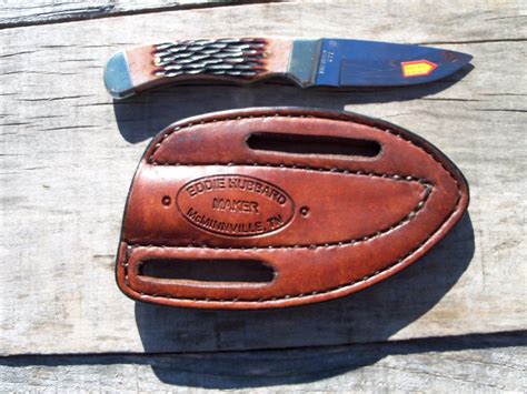 Custom Handmade Leather Knife Sheaths By Hubbard Leather